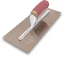 TRUELLE RECTANGULAIRE EN ACIER INOXYDABLE DORÉ 12'' X 5''