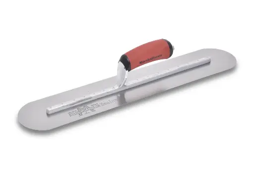 TRUELLE DE FINITION ARRONDI EN ACIER 18'' X 4''