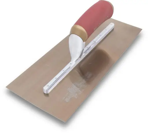 TRUELLE RECTANGULAIRE EN ACIER INOXYDABLE DORÉ 12'' X 5''